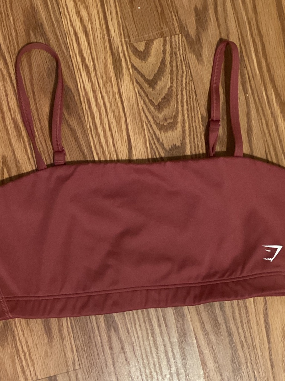 Gymshark Sports Bra Burgundy Womens Small *Missing Padding and Size Tag Burgundy